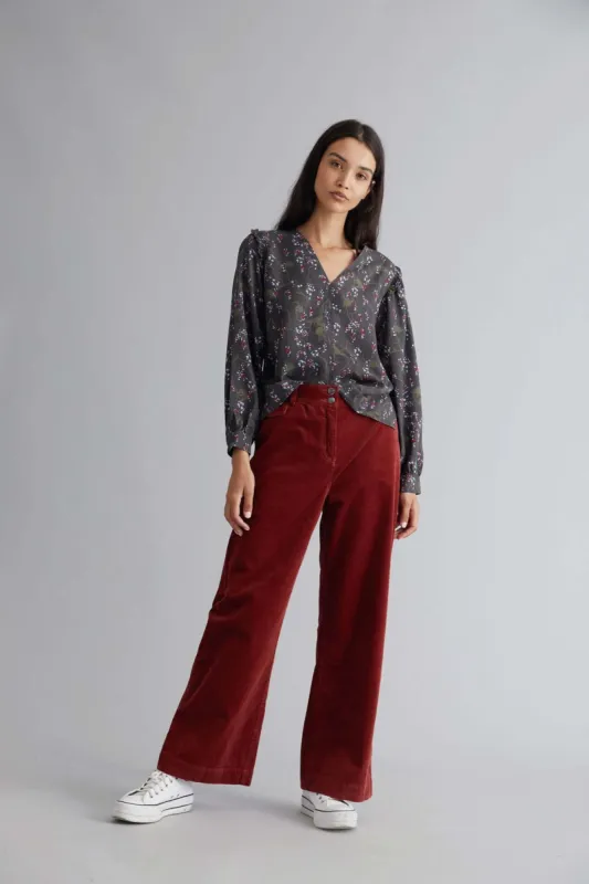 TIGER - Organic Cotton Cord Trouser Cherry sold by Komodo Fashion
