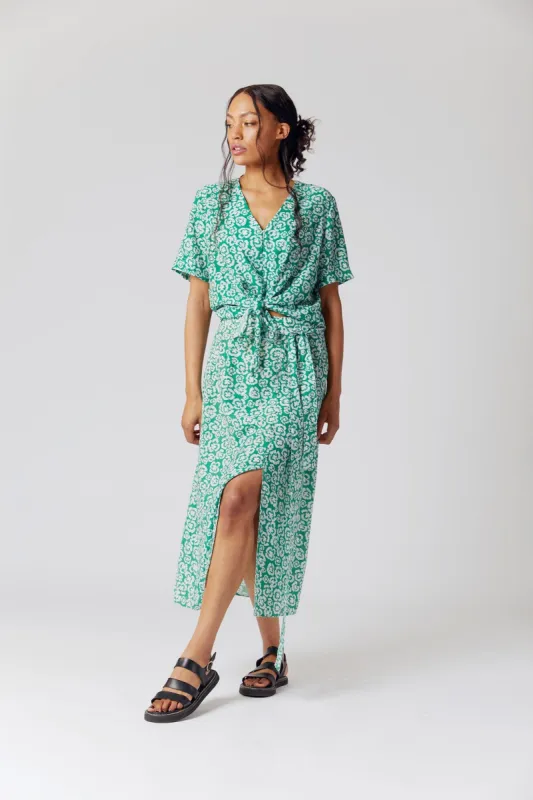 PANSY Floral Printed Rayon Skirt sold by Komodo Fashion