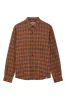 SANTI - Organic Cotton Flannel Shirt Chestnut sold by Komodo Fashion