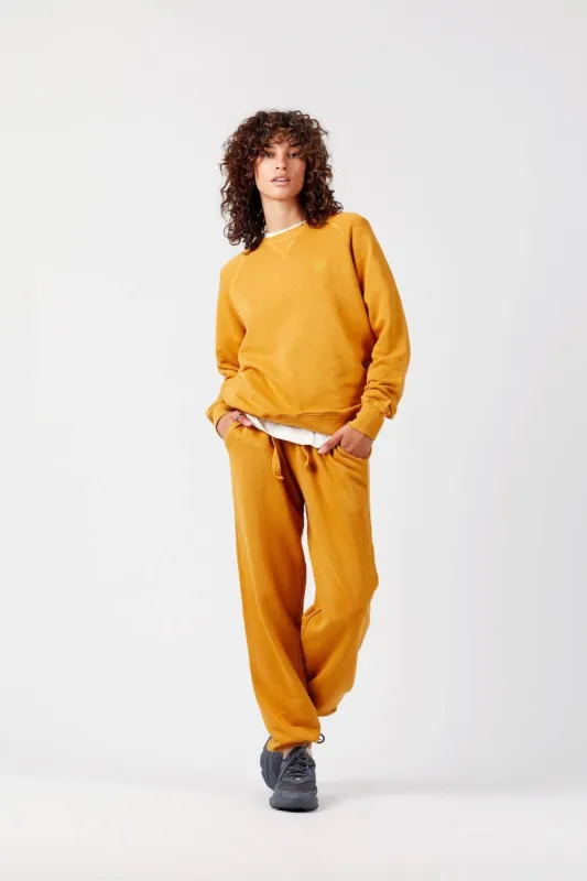 EVIE - Organic Cotton Trackpants Mustard sold by Komodo Fashion