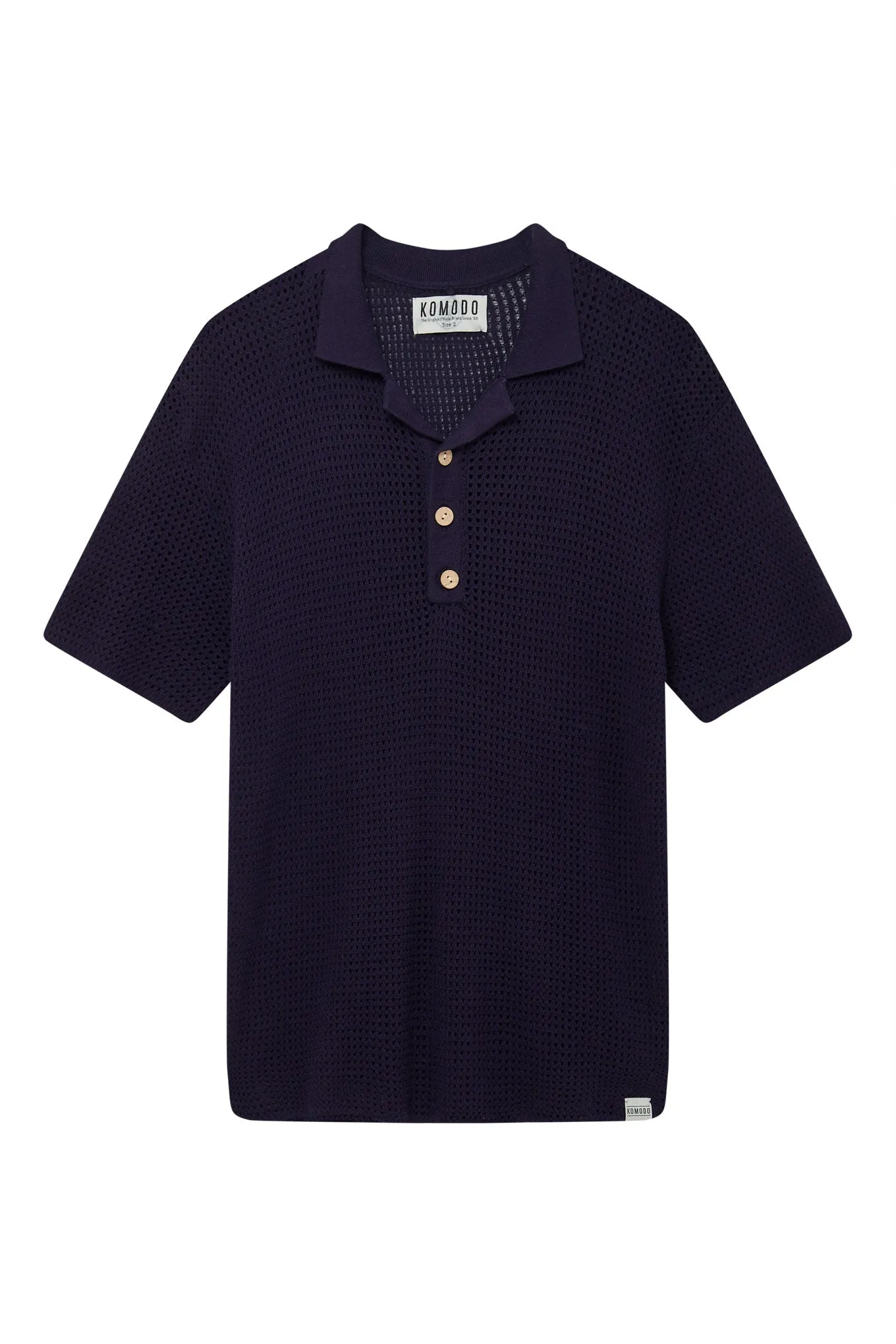 OLIVER - Organic Cotton Polo Top Dark Navy sold by Komodo Fashion product image thumbnail 2