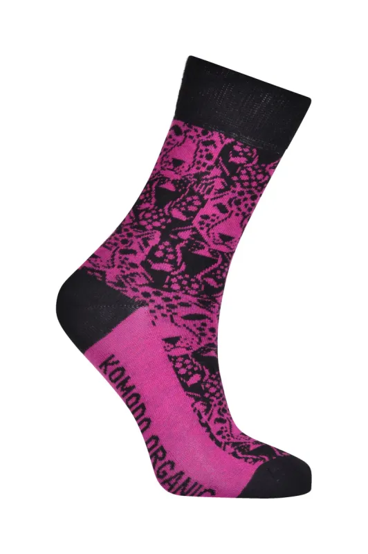LEOPARD - Organic Cotton Socks Cherry sold by Komodo Fashion