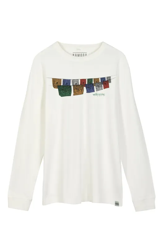 HAKON FREE TIBET  - Organic Cotton Tee White sold by Komodo Fashion