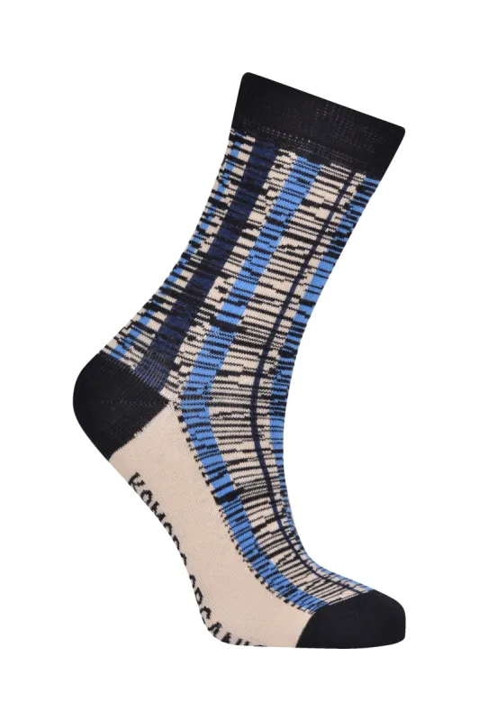 TRIXY STRIPE - Organic Cotton Socks Blue sold by Komodo Fashion