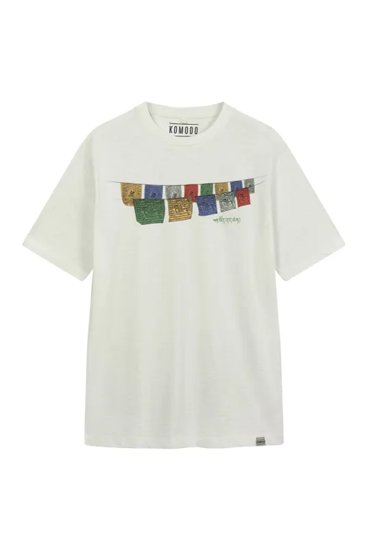 FREE TIBET Tee Organic Cotton - Off White sold by Komodo Fashion