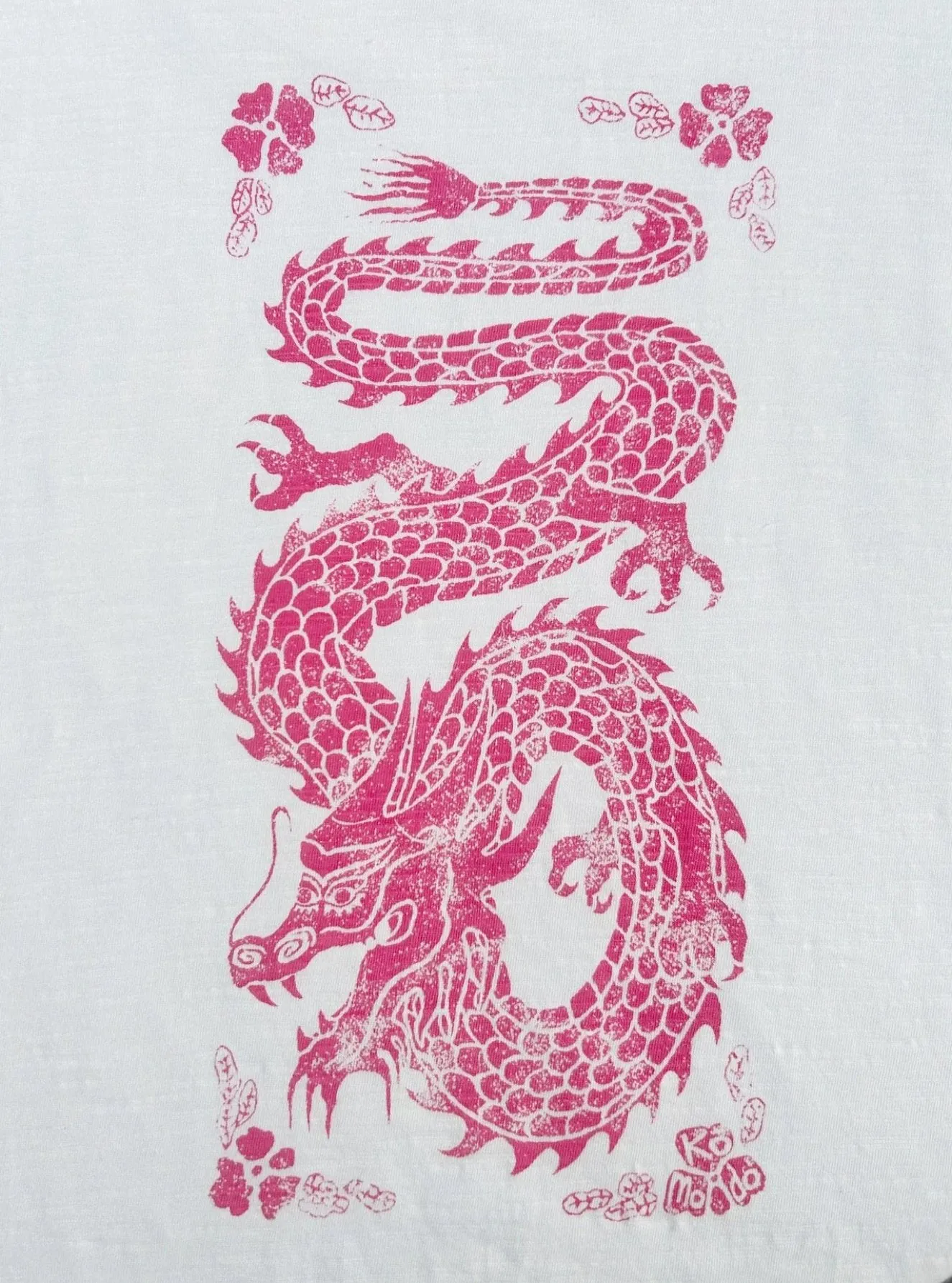 DRAGON - Organic Cotton Off White Tee sold by Komodo Fashion product image thumbnail 4