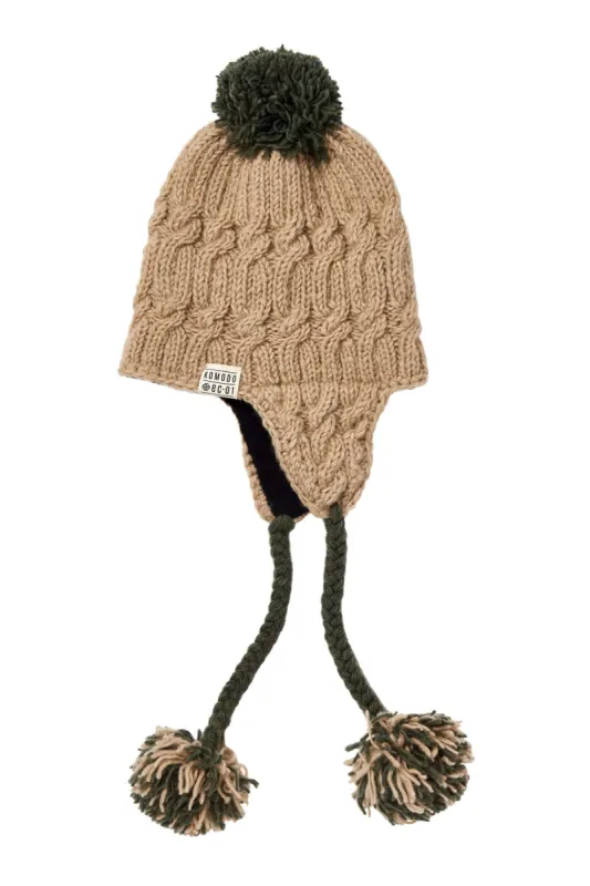 GIN - Fleece Lined Lambswool Hat Putty sold by Komodo Fashion