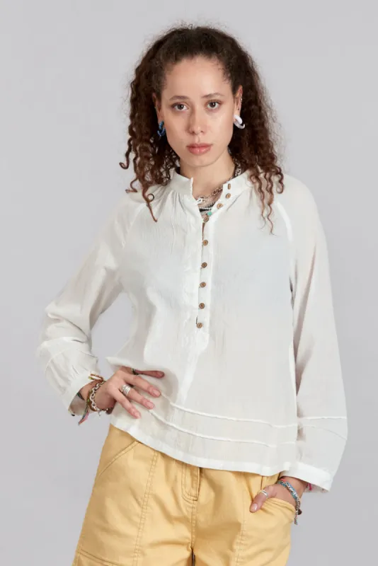 NOVI - Organic Cotton Top White sold by Komodo Fashion