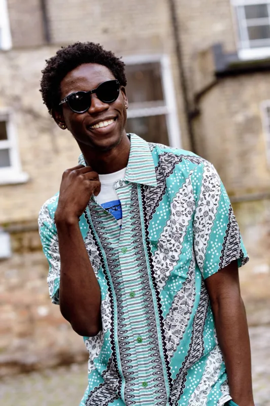 HUMMINGBIRD Rayon Shirt - Summer Green sold by Komodo Fashion