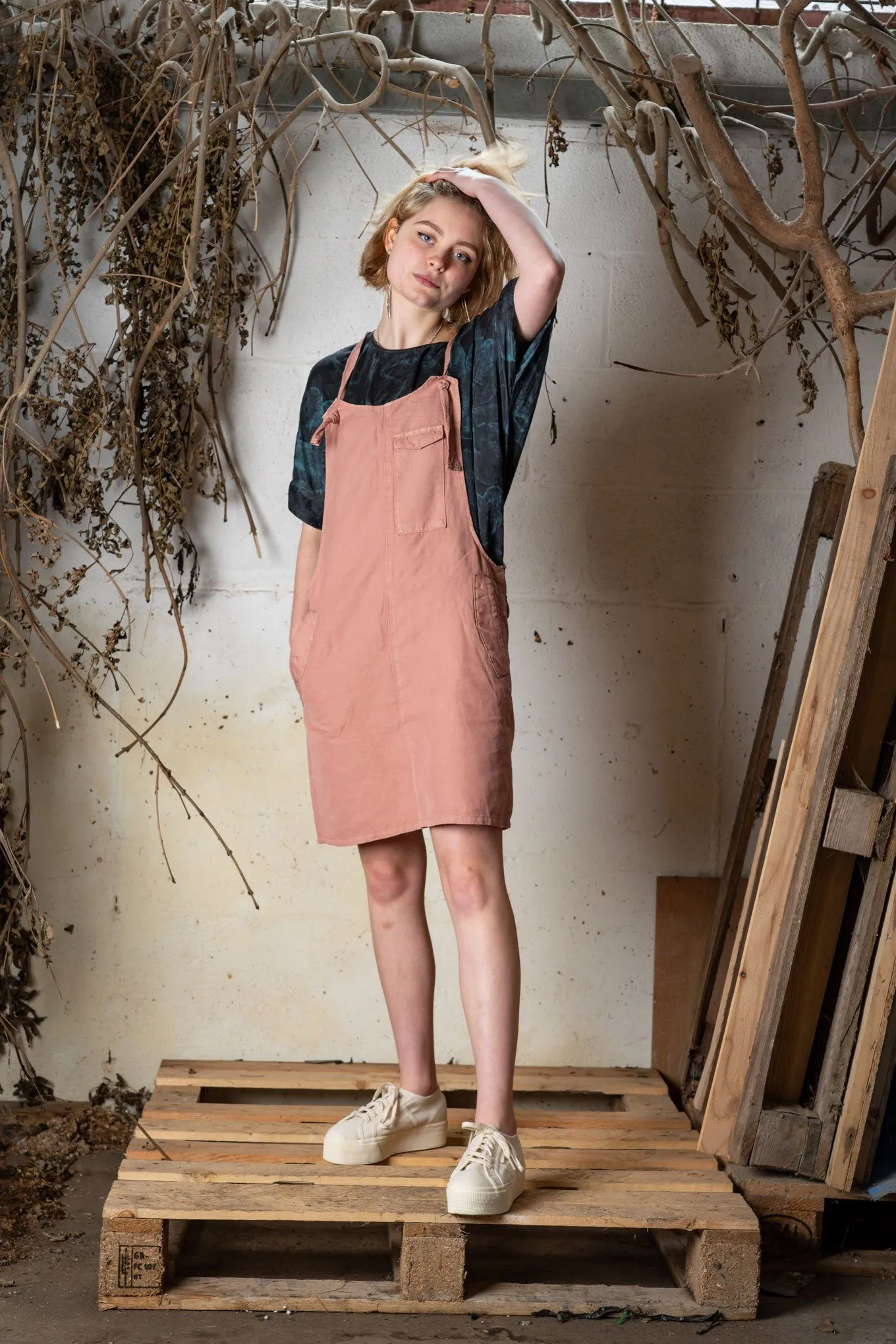 PEGGY Pink - Organic Cotton Dress by Flax & Loom sold by Komodo Fashion product image thumbnail 3