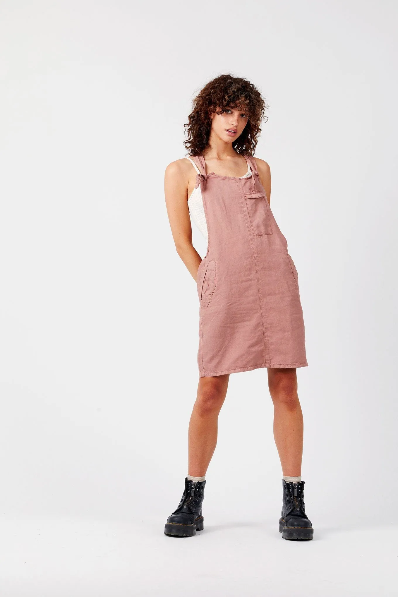 PEGGY Pink - Organic Cotton Dress by Flax & Loom sold by Komodo Fashion