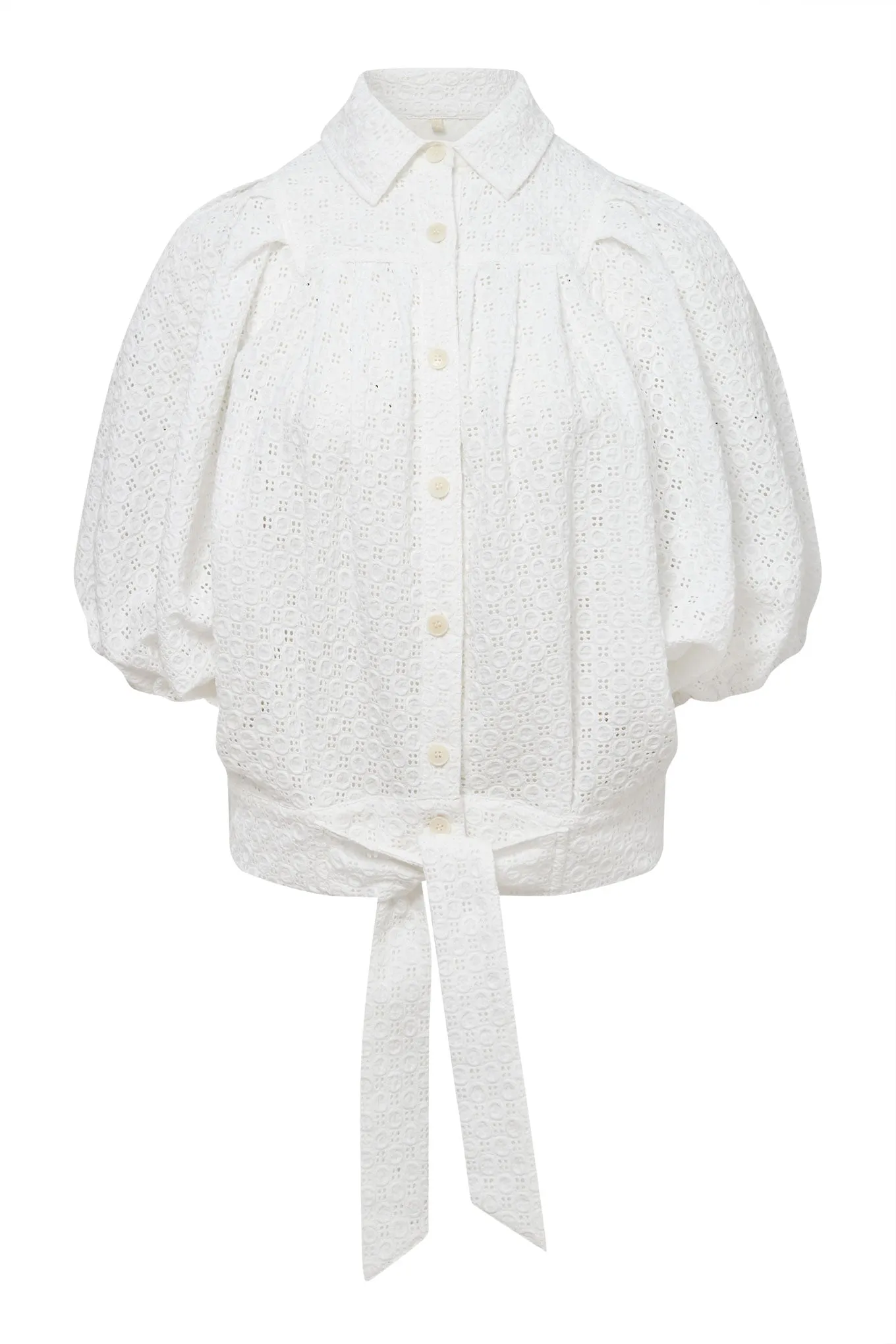 MAGIC - Organic Cotton Broiderie Off White Blouse sold by Komodo Fashion product image thumbnail 2