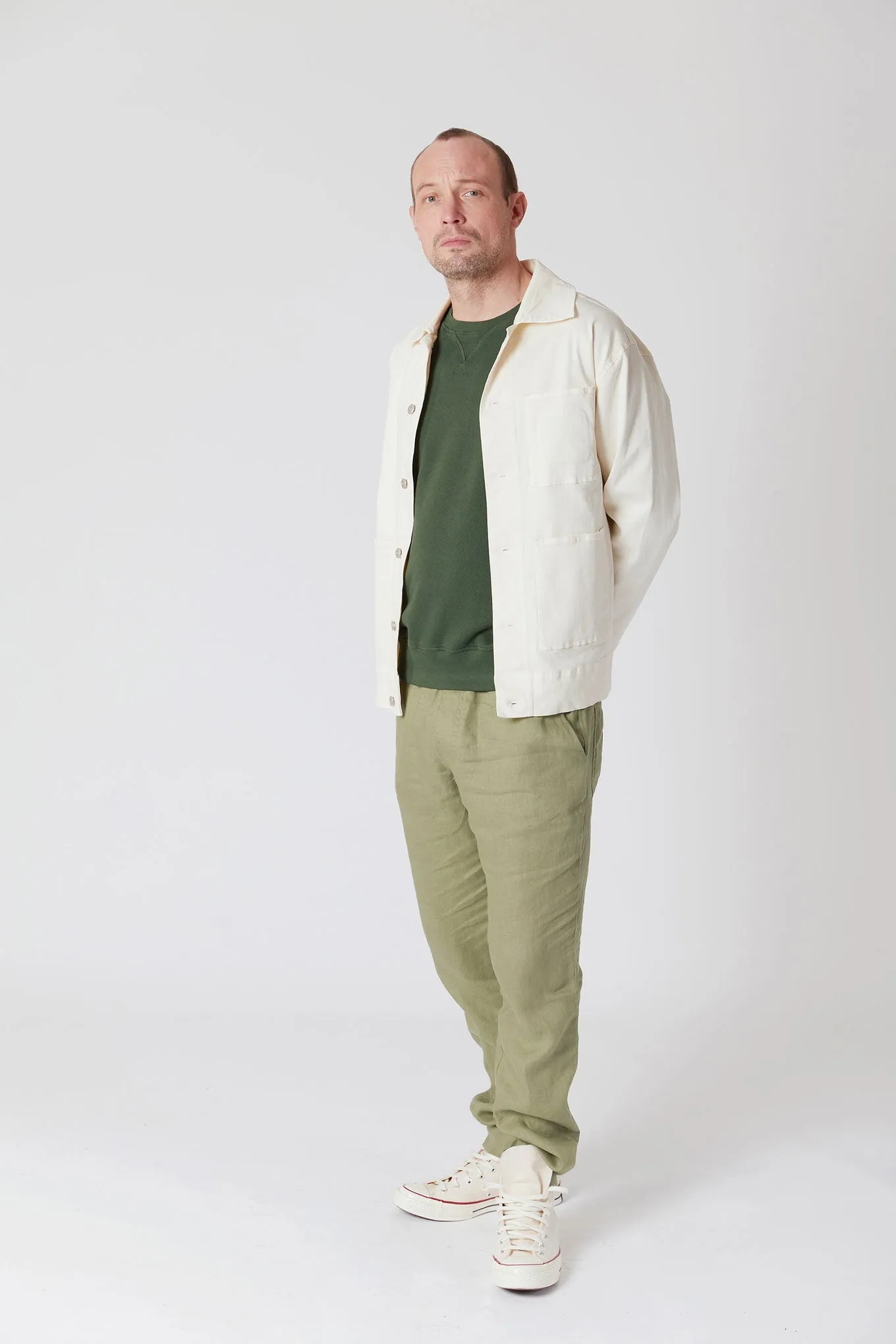 LARRY- Organic Cotton Jacket Off White sold by Komodo Fashion product image thumbnail 3