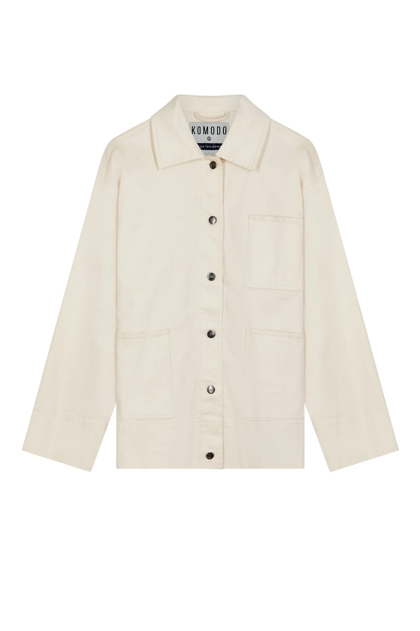 LARRY- Organic Cotton Jacket Off White sold by Komodo Fashion product image thumbnail 2