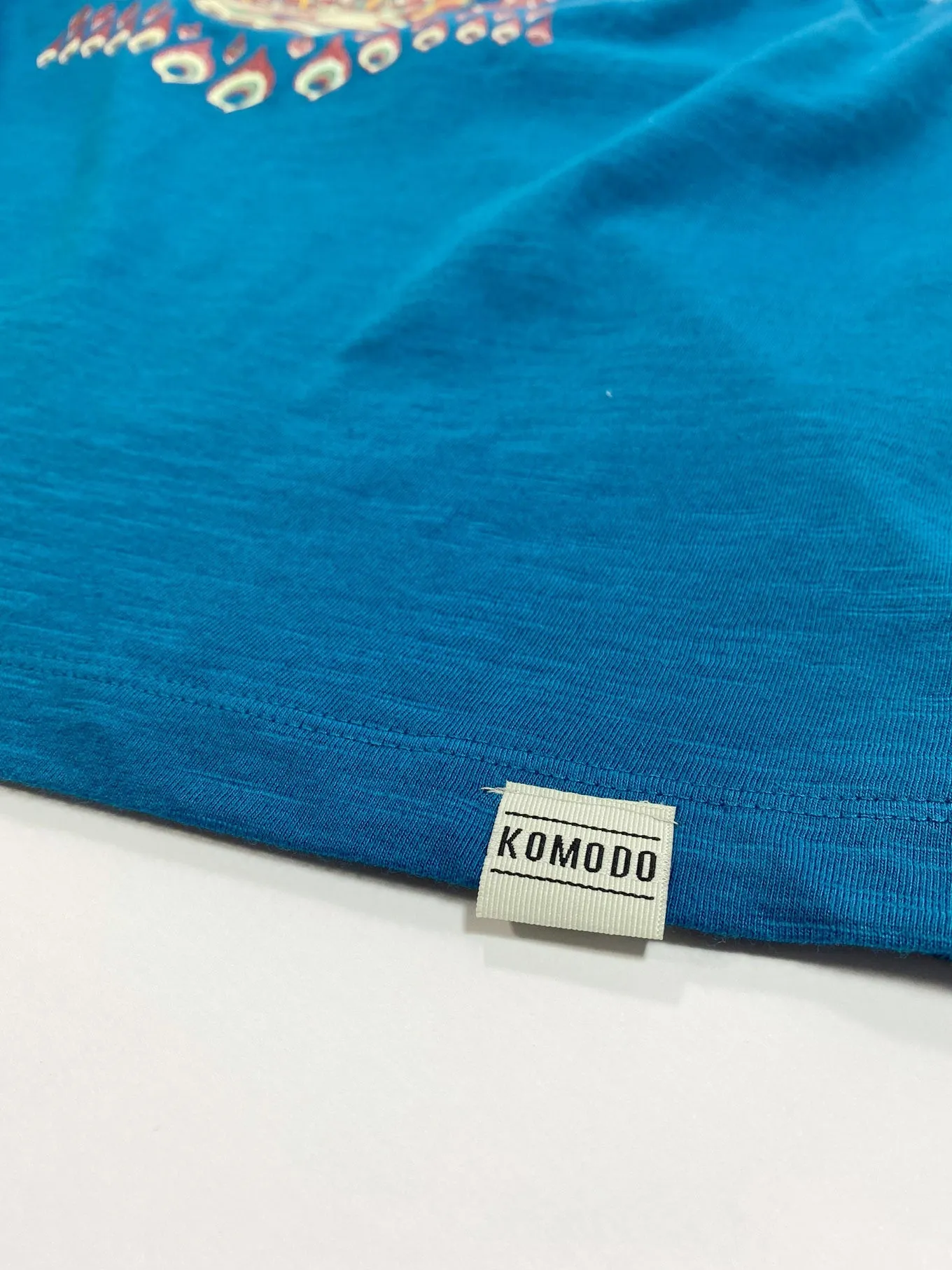 KOMODO'S EYE - GOTS Organic Cotton Tee Teal Blue sold by Komodo Fashion product image thumbnail 3