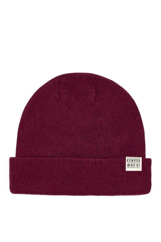 TOWN - GOTS Organic Cotton Hat Cherry Red sold by Komodo Fashion