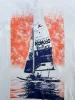 SAILING - Organic Cotton Tee Off White sold by Komodo Fashion