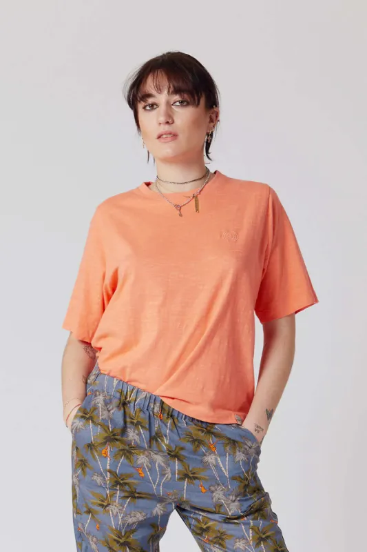 INGA Tee - Organic Cotton True Pink sold by Komodo Fashion