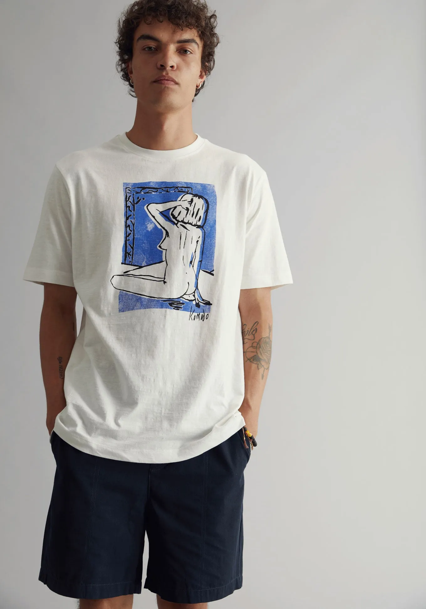 CHEEKY Tee Organic Cotton - Off White sold by Komodo Fashion