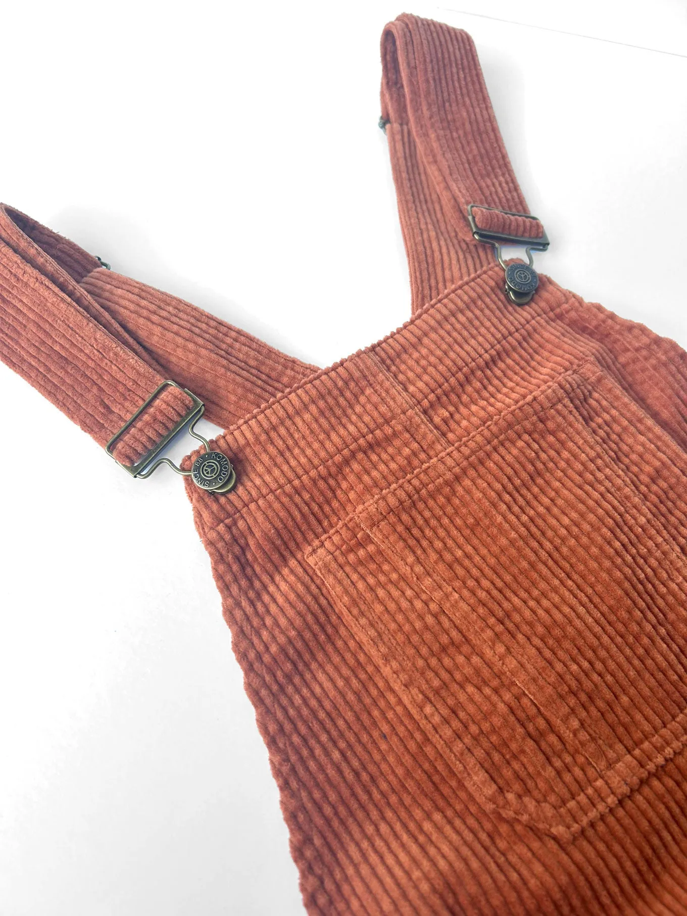 LENI Organic Cotton Corduroy Dungaree - Ginger sold by Komodo Fashion product image thumbnail 2