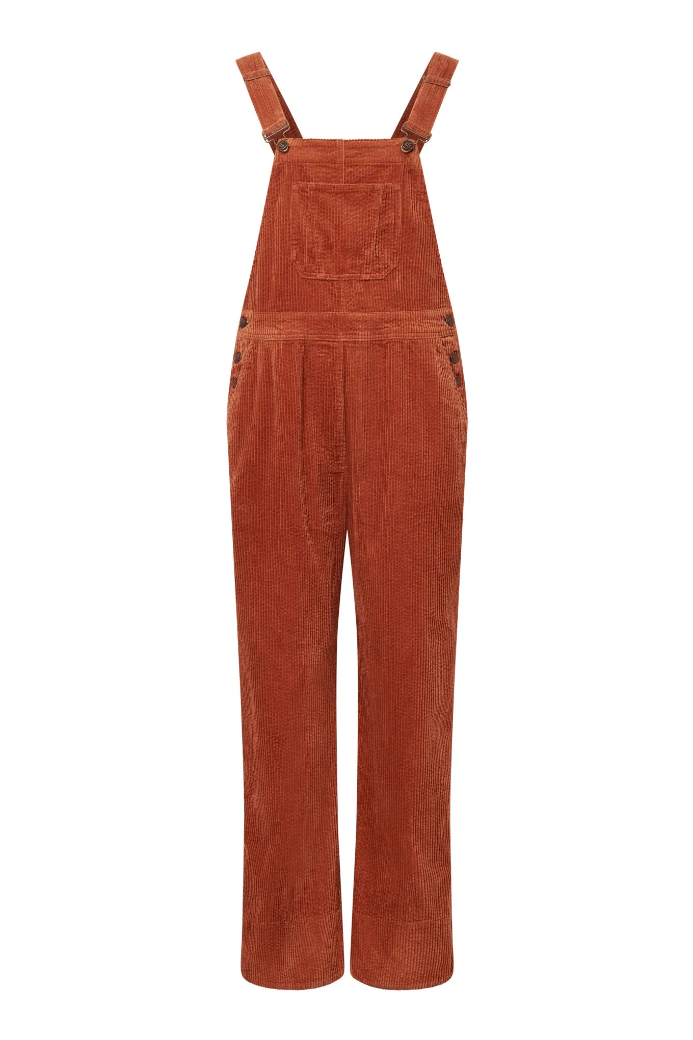 LENI Organic Cotton Corduroy Dungaree - Ginger sold by Komodo Fashion