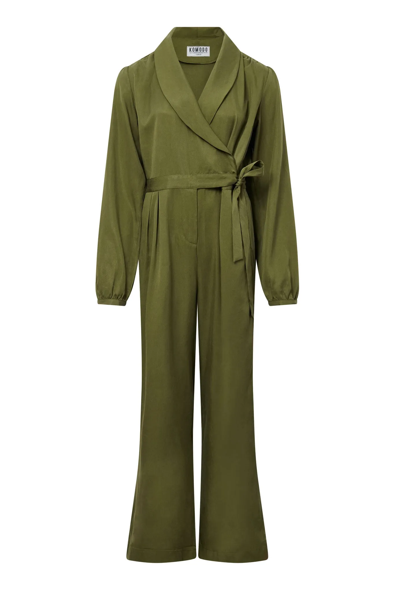 KANGRA Tencel Jumpsuit - Green sold by Komodo Fashion