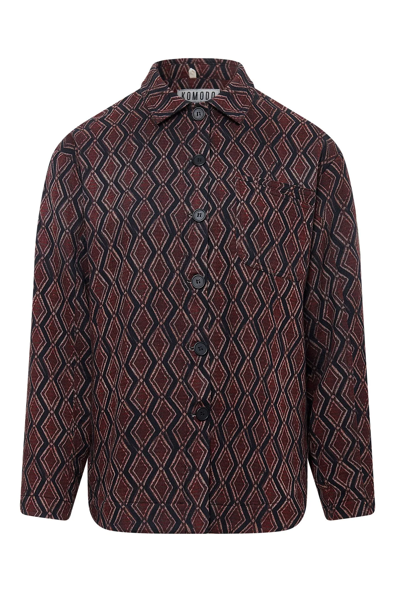 GINA Organic Cotton Overshirt - Batik Diamond sold by Komodo Fashion product image thumbnail 3