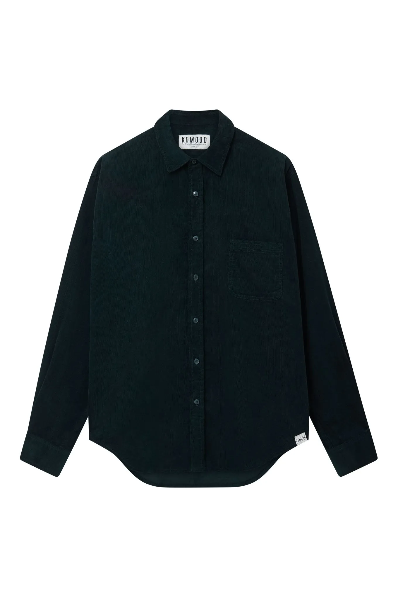 ABEL Organic Corduroy Shirt - Dark Marine sold by Komodo Fashion product image thumbnail 2