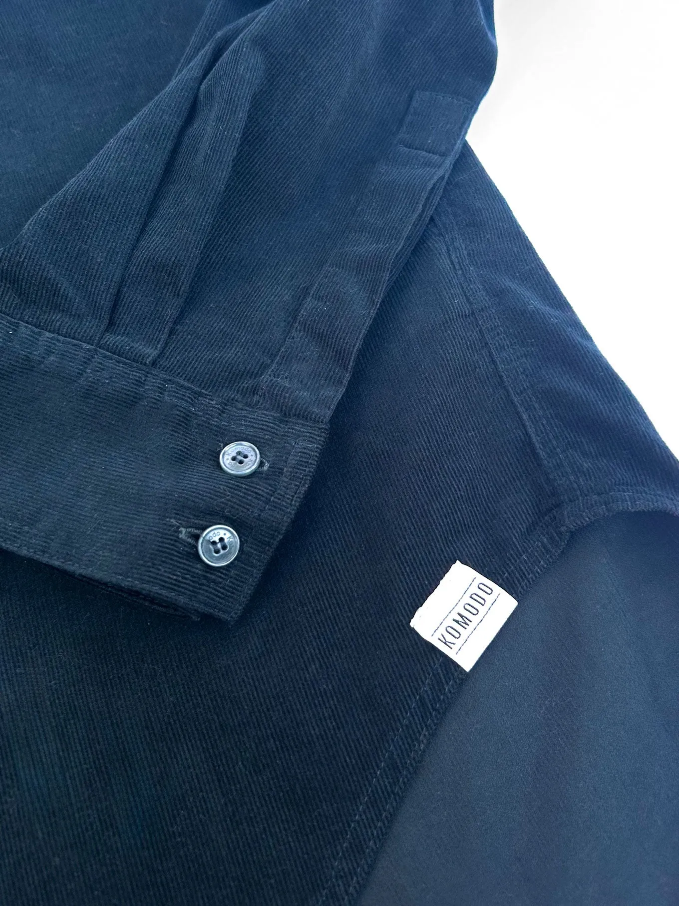 ABEL Organic Corduroy Shirt - Dark Marine sold by Komodo Fashion product image thumbnail 4