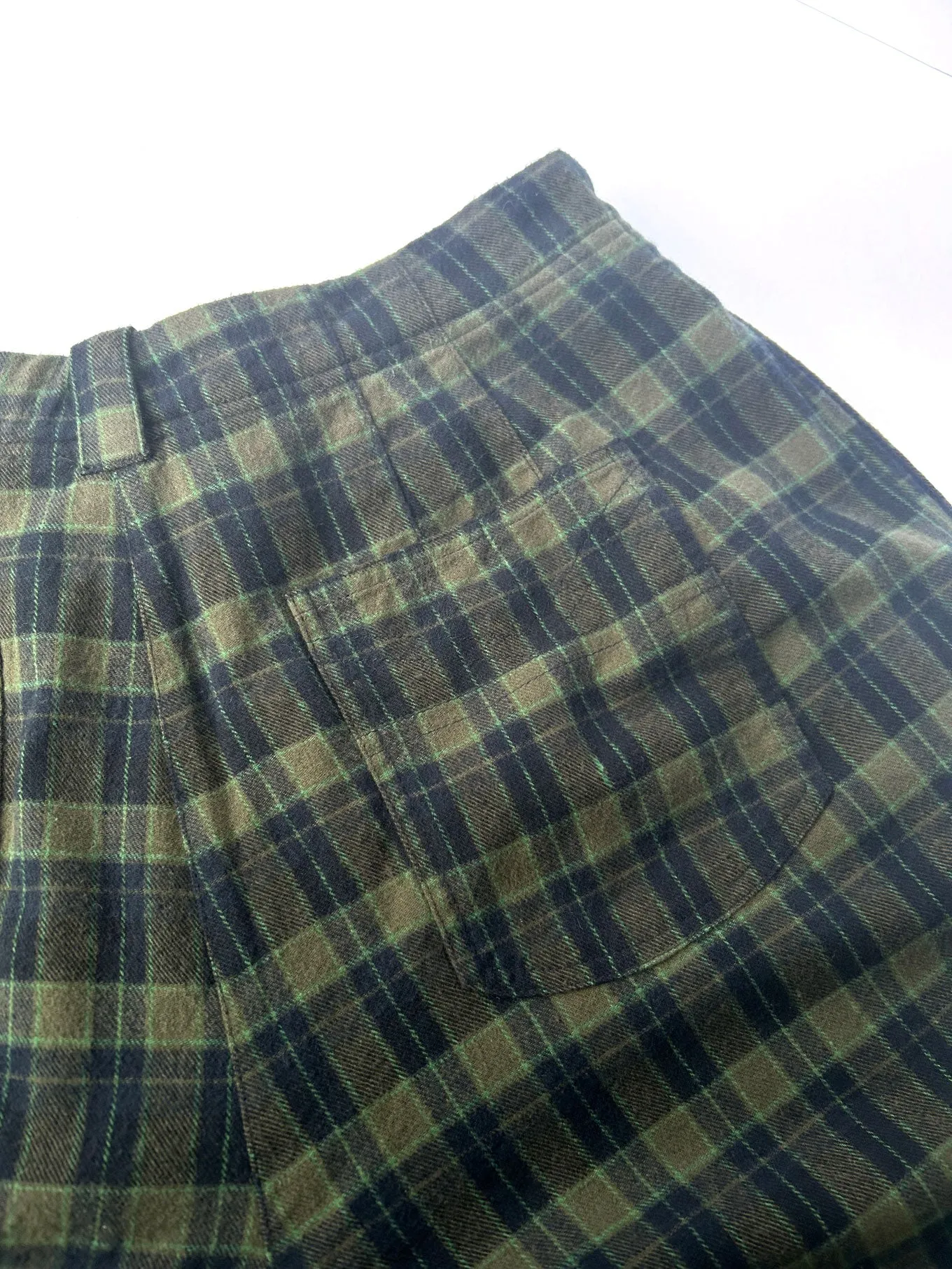 LILY Organic Cotton Flannel Trouser - Navy Check sold by Komodo Fashion product image thumbnail 4