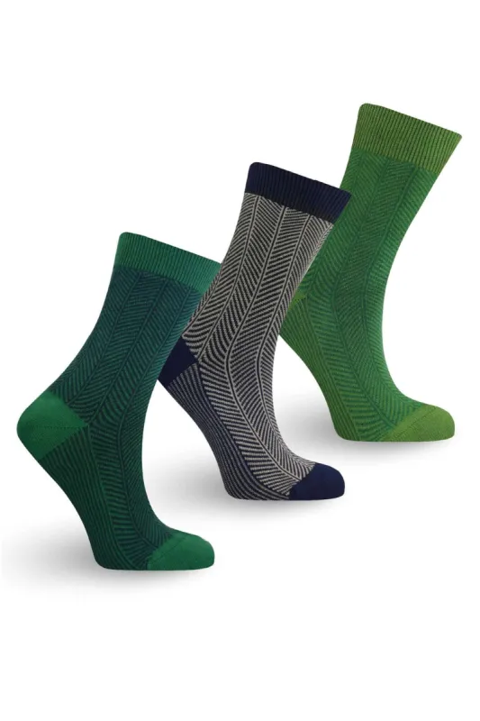 HERRINGBONE  - Organic Cotton Sock Gift Box sold by Komodo Fashion