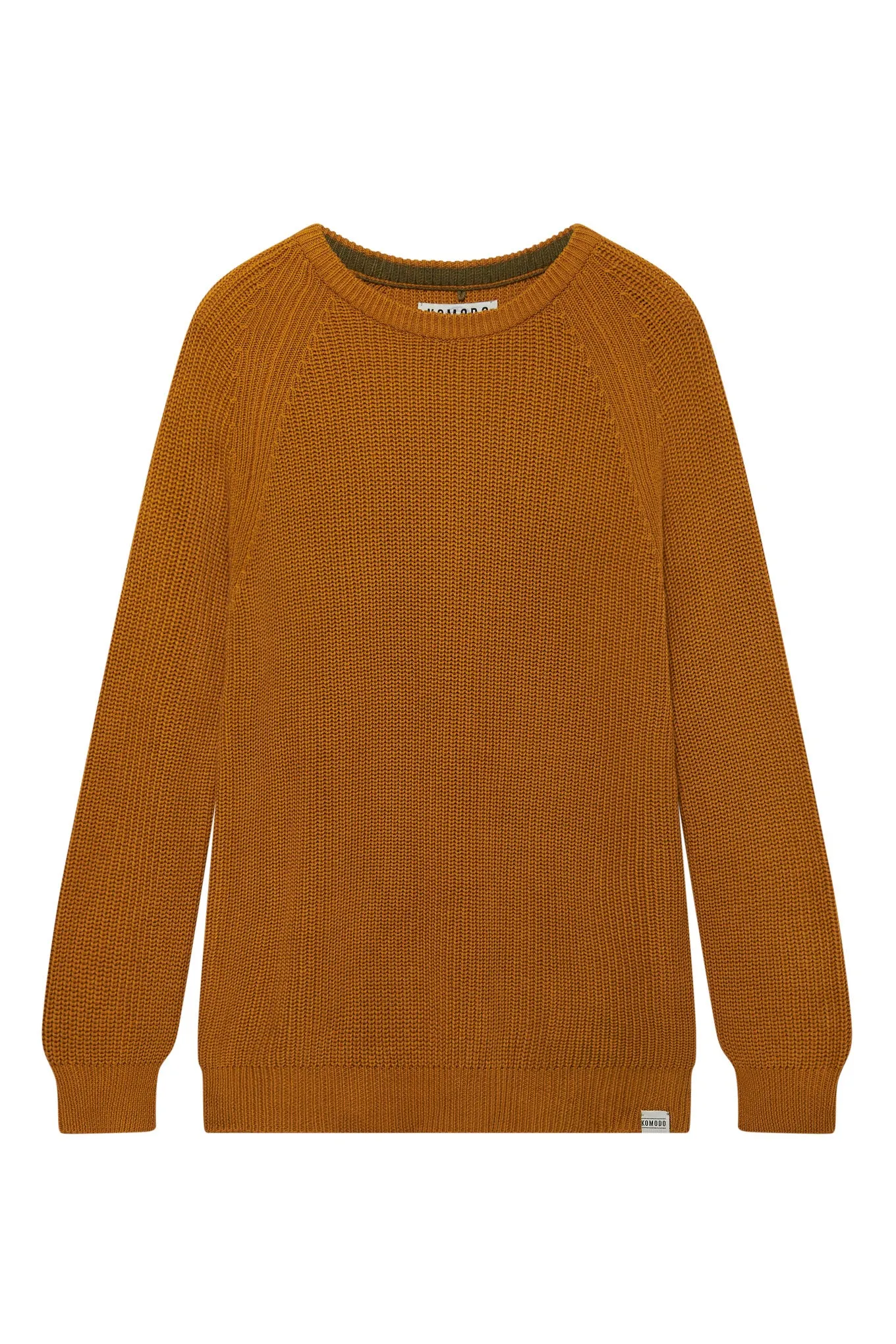 SERGIO - Womens Organic Cotton Jumper Mustard sold by Komodo Fashion