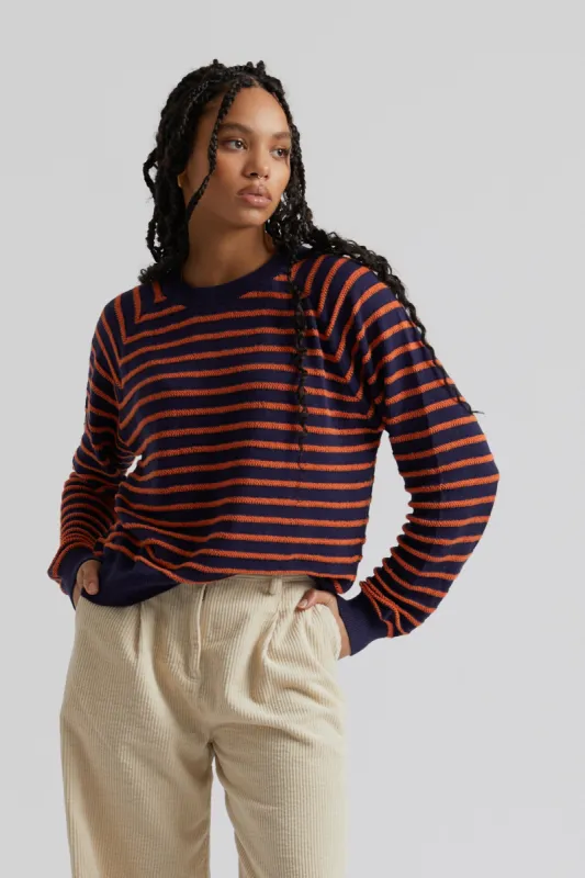 ALMA Organic Cotton Jumper - Dark Navy sold by Komodo Fashion