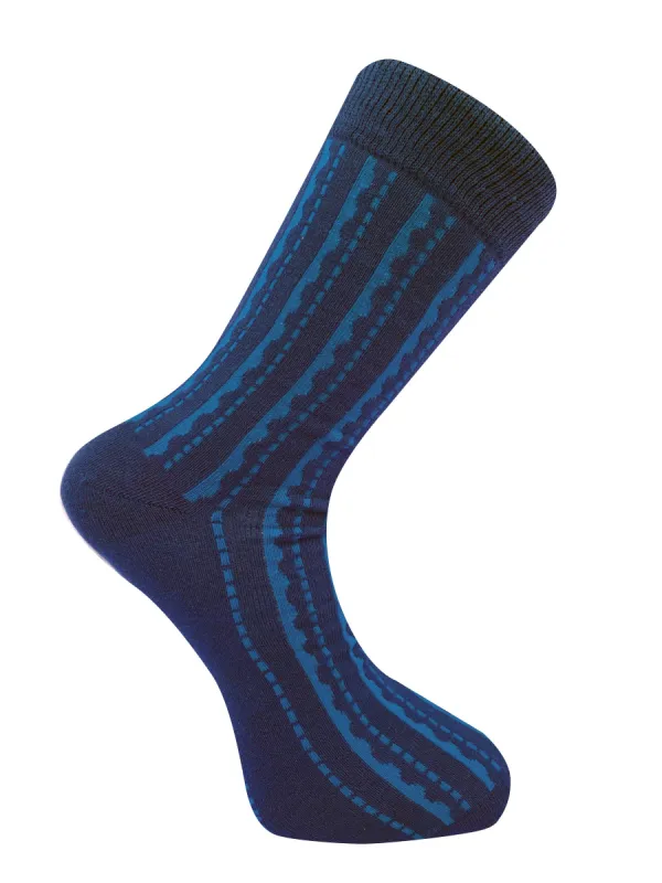 TRIPPY - GOTS Organic Cotton Socks Blue sold by Komodo Fashion