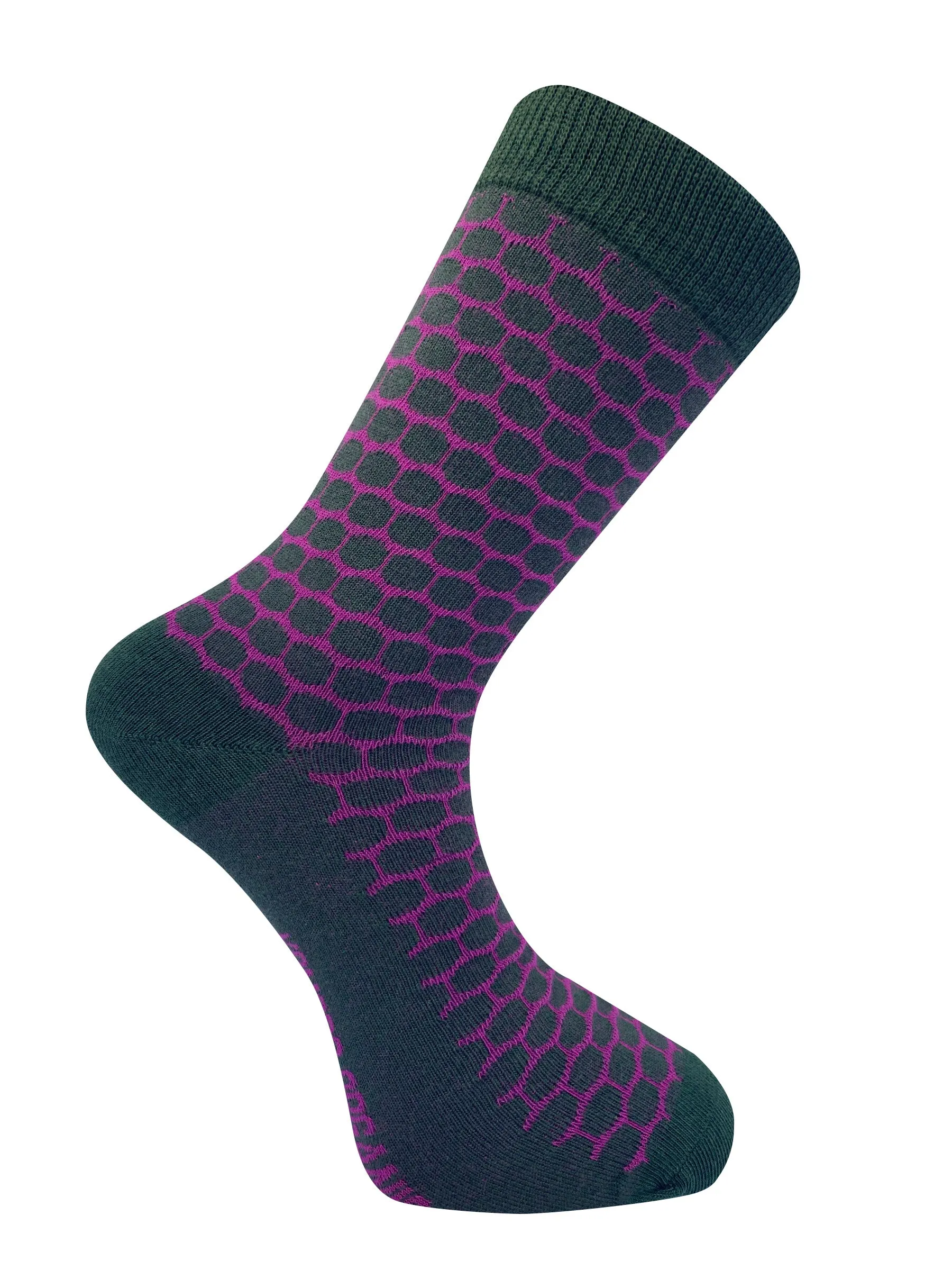 DOTS - GOTS Organic Cotton Socks Purple sold by Komodo Fashion
