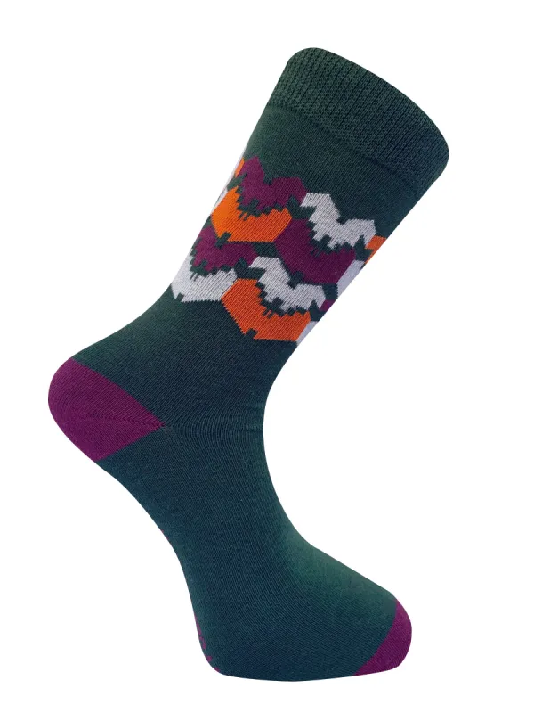 DHAKA - GOTS Organic Cotton Socks Green sold by Komodo Fashion