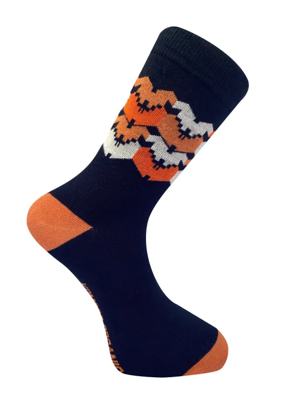 DHAKA - GOTS Organic Cotton Socks Black sold by Komodo Fashion