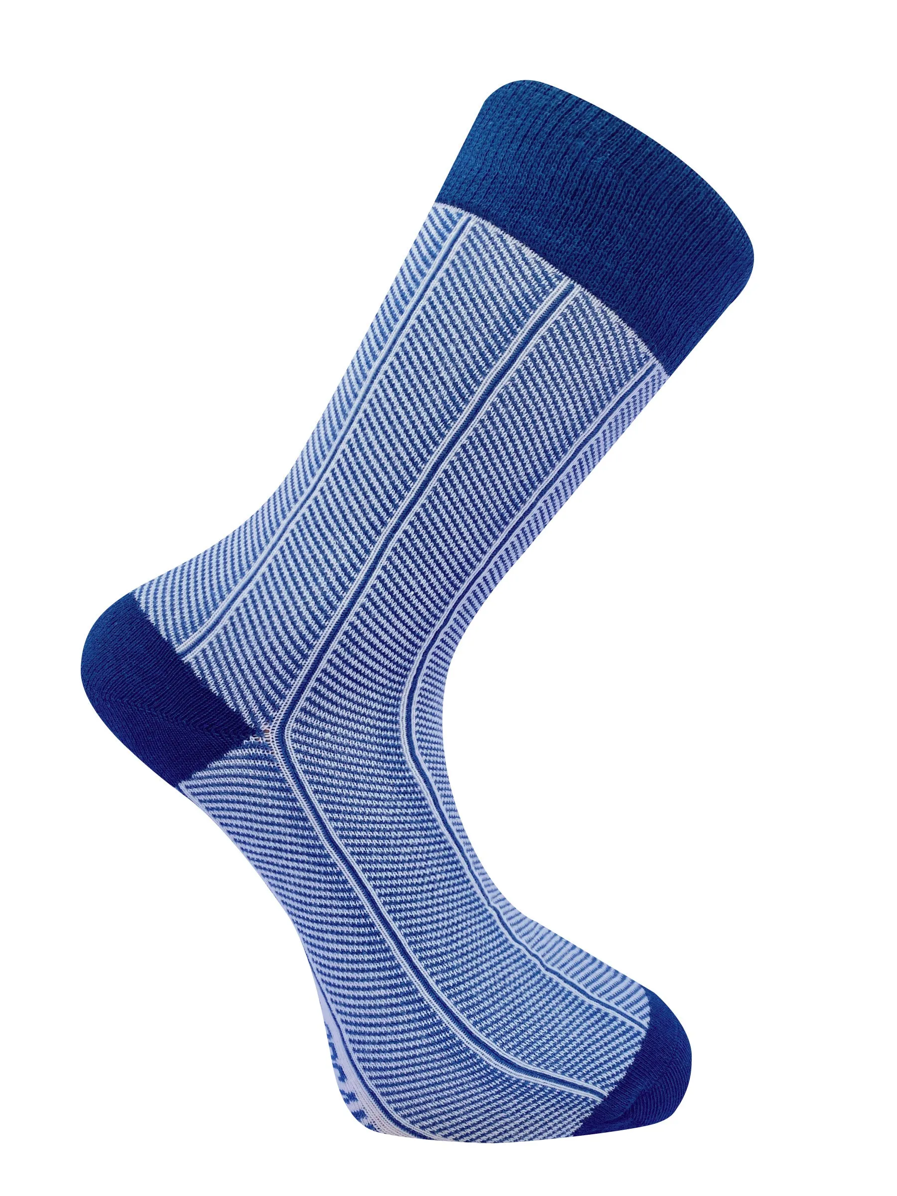 HERRINGBONE - GOTS Organic Cotton Socks Navy sold by Komodo Fashion