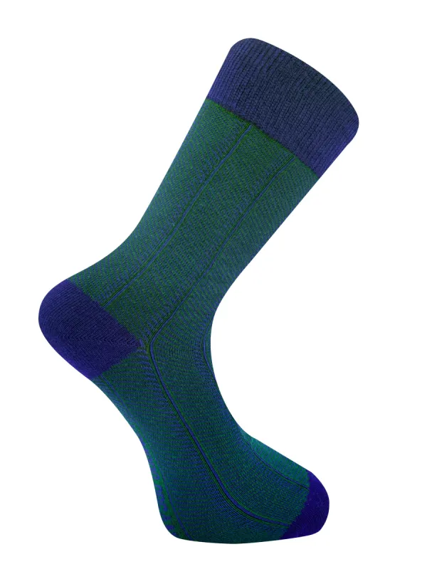HERRINGBONE - GOTS Organic Cotton Socks Green sold by Komodo Fashion