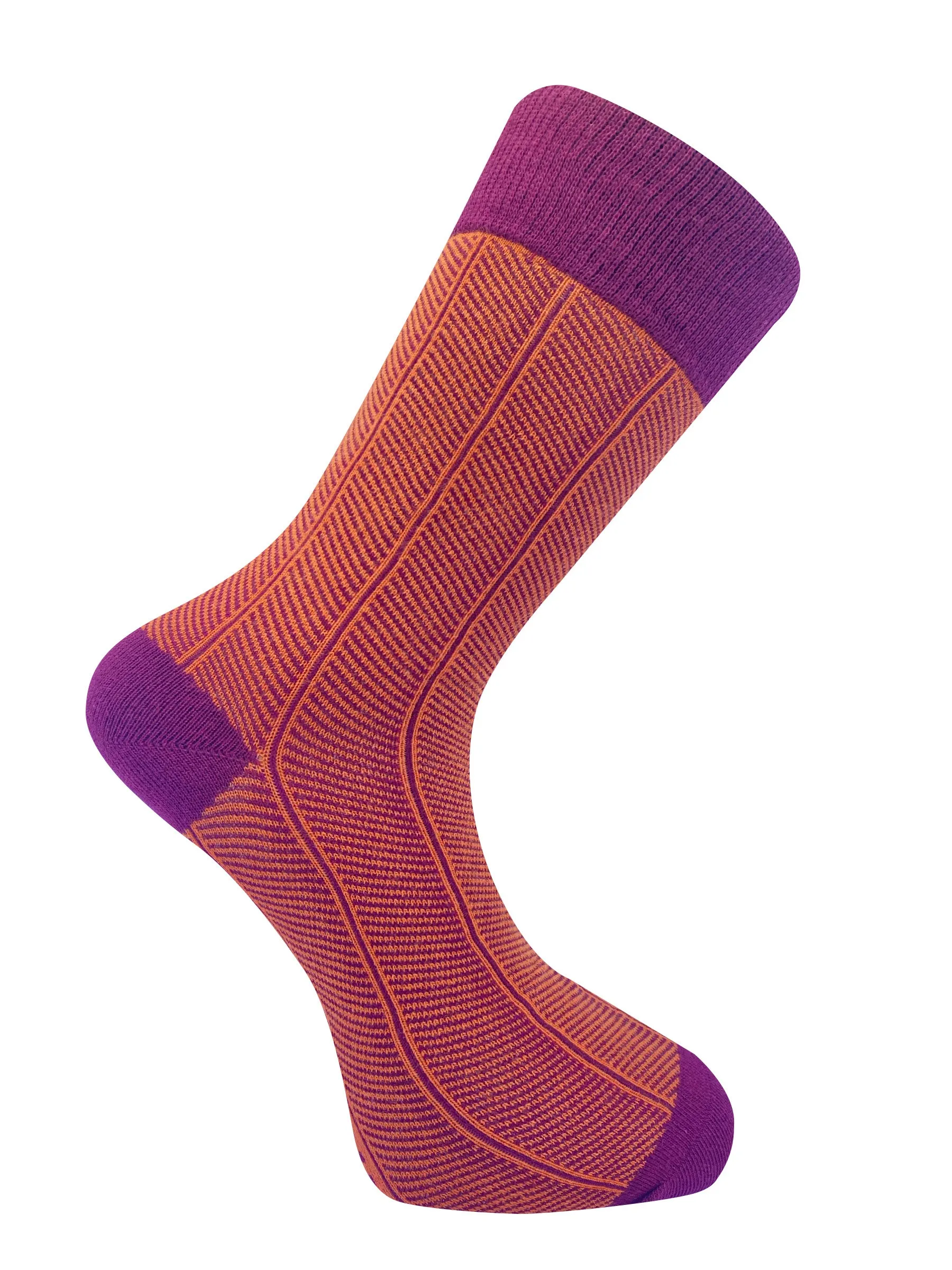 HERRINGBONE - GOTS Organic Cotton Socks Auburn sold by Komodo Fashion