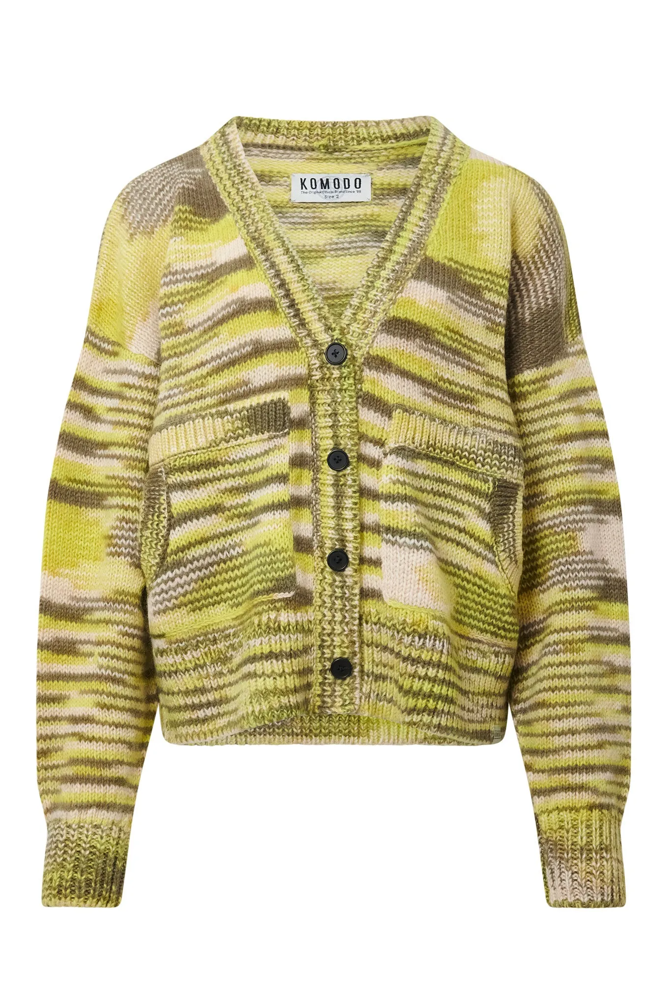 HOPE Handknit Wool Cardigan - Green sold by Komodo Fashion product image thumbnail 2