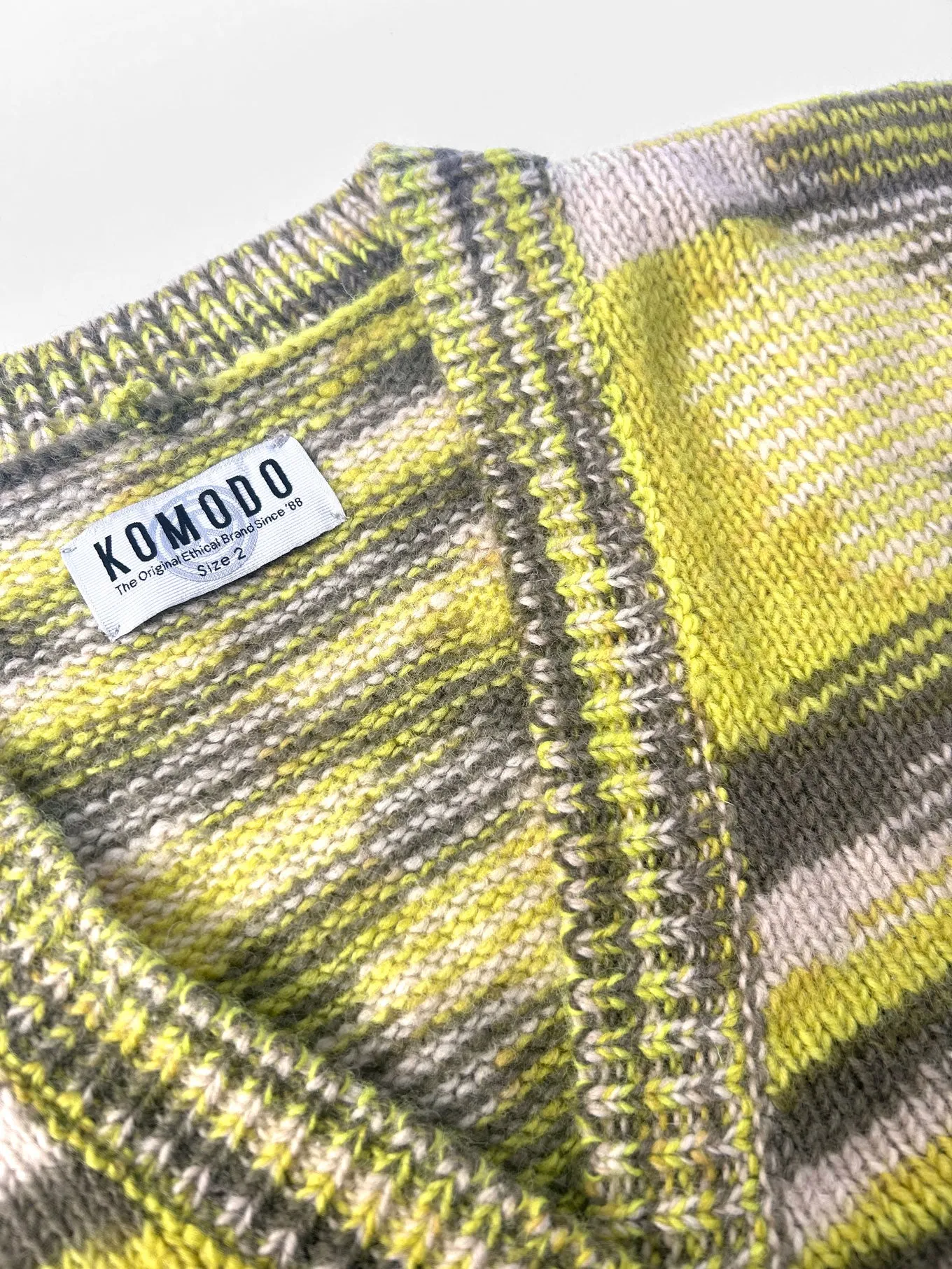 HOPE Handknit Wool Cardigan - Green sold by Komodo Fashion product image thumbnail 3