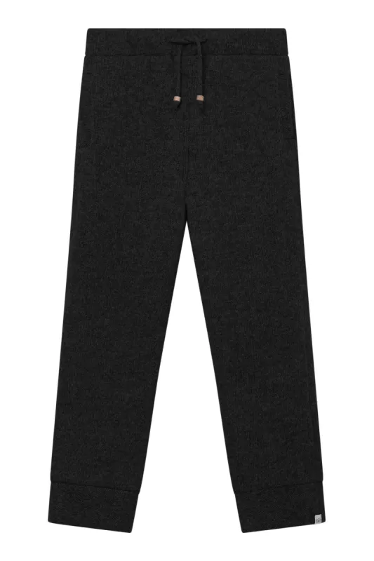 KELVIN Fleece Lined Wool Trouser - Black sold by Komodo Fashion