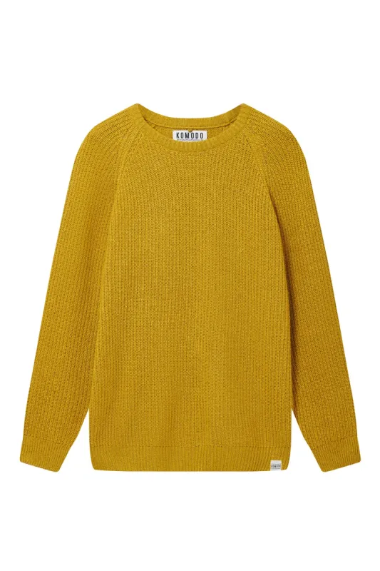 GIOVANNI Wool Blend Jumper - Mustard sold by Komodo Fashion