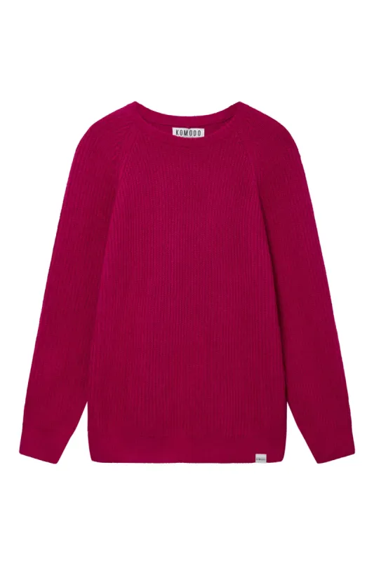 GIOVANNI Wool Blend Jumper - Fuschia sold by Komodo Fashion