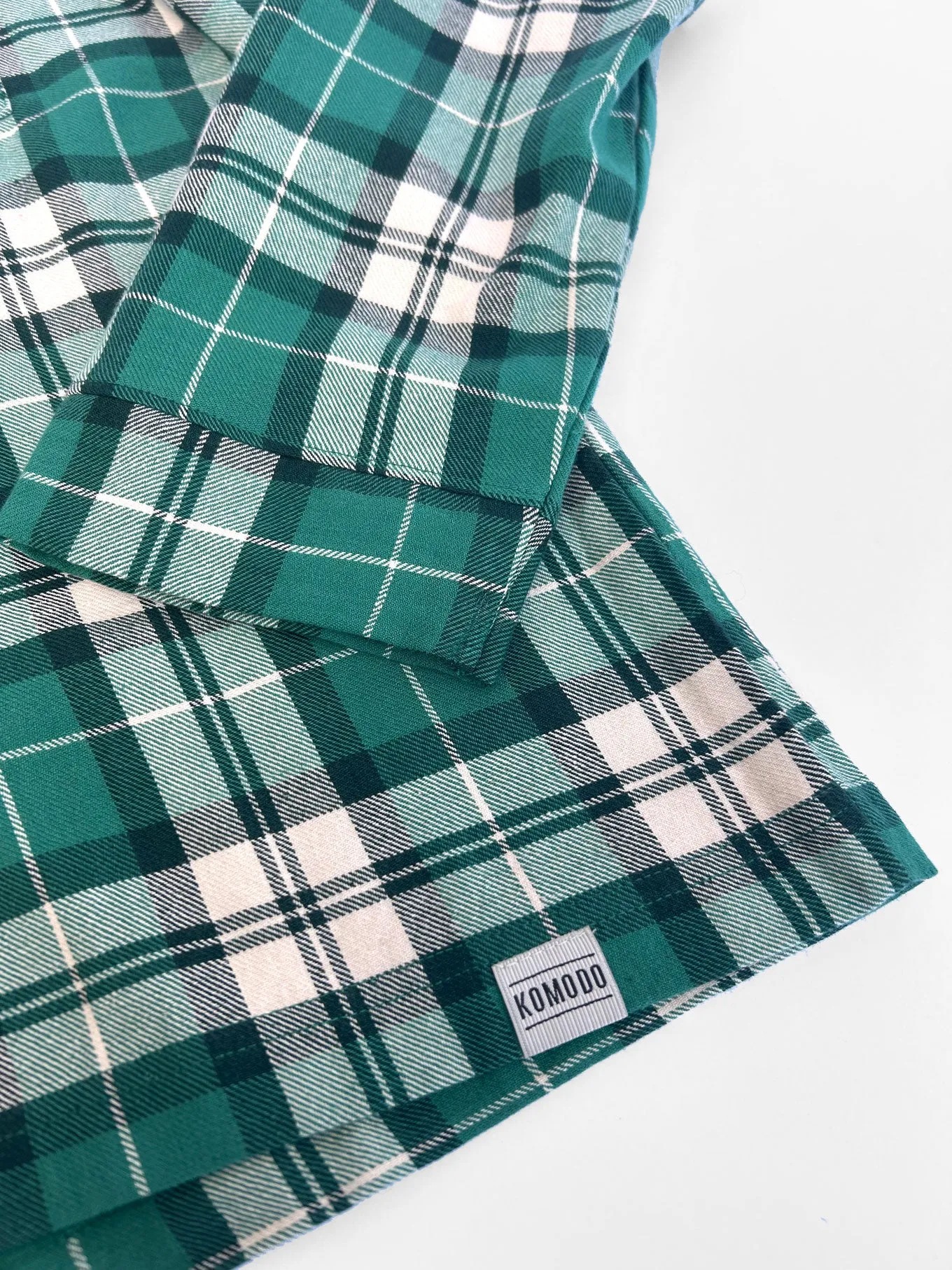 JIM JAM Mens GOTS Organic Cotton Pyjama Set - Green sold by Komodo Fashion product image thumbnail 3