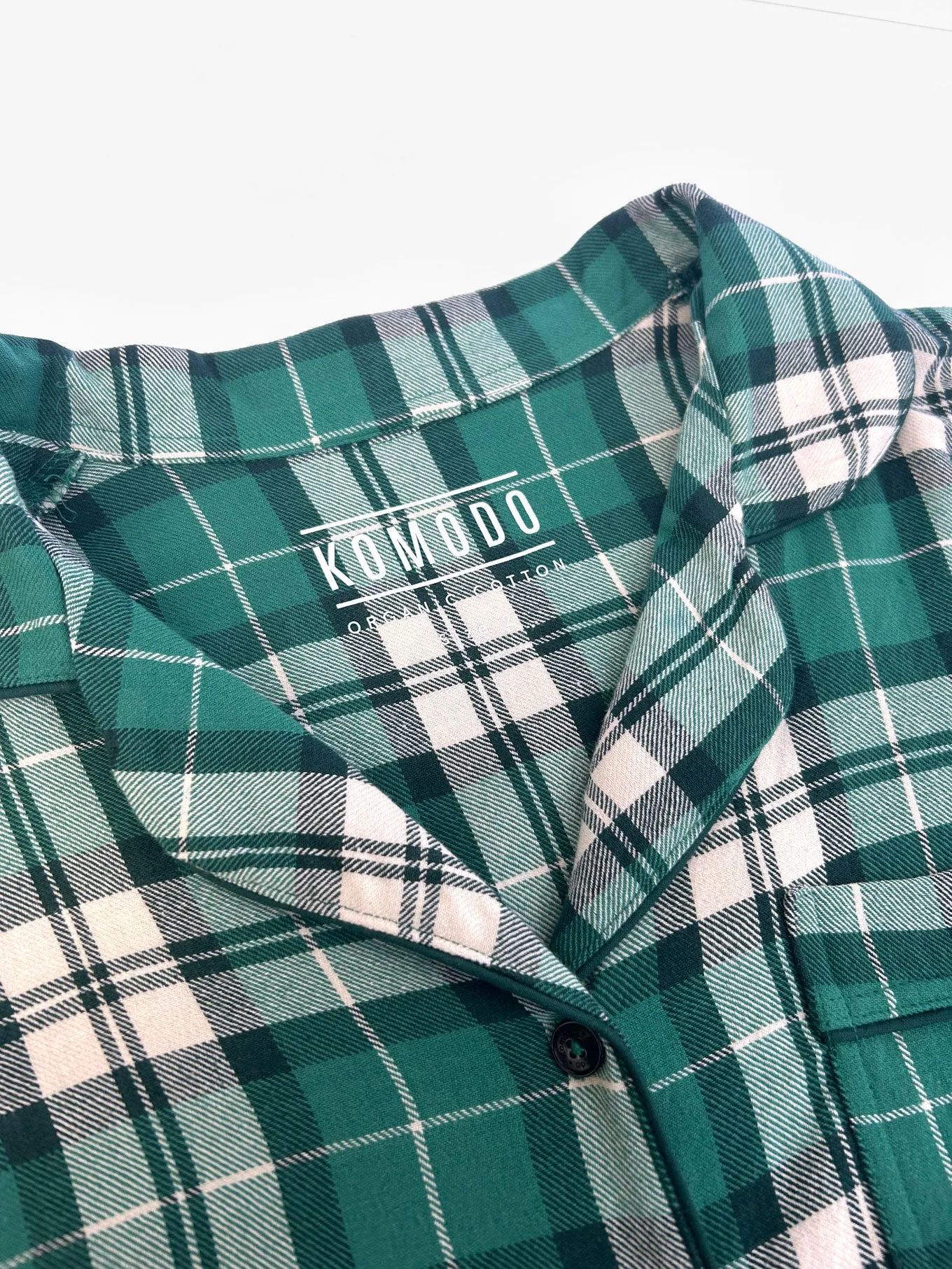 JIM JAM Mens GOTS Organic Cotton Pyjama Set - Green sold by Komodo Fashion product image thumbnail 2