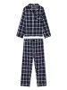 JIM JAM Mens GOTS Organic Cotton Pyjama Set - Dark Navy sold by Komodo Fashion