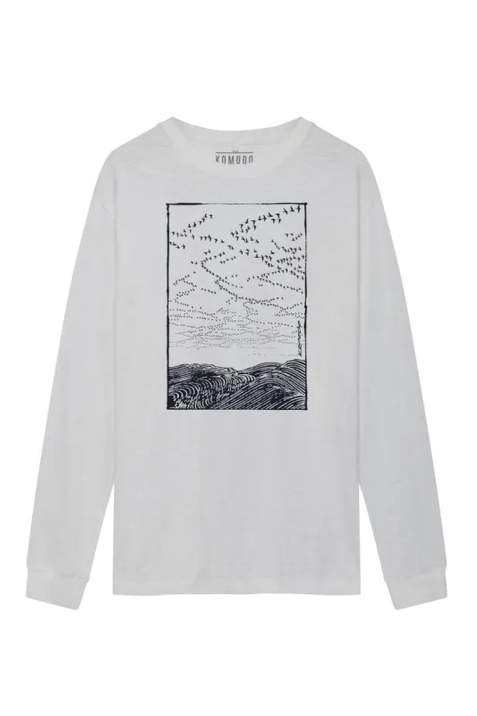 MIGRATION - GOTS Organic Cotton Tee White sold by Komodo Fashion