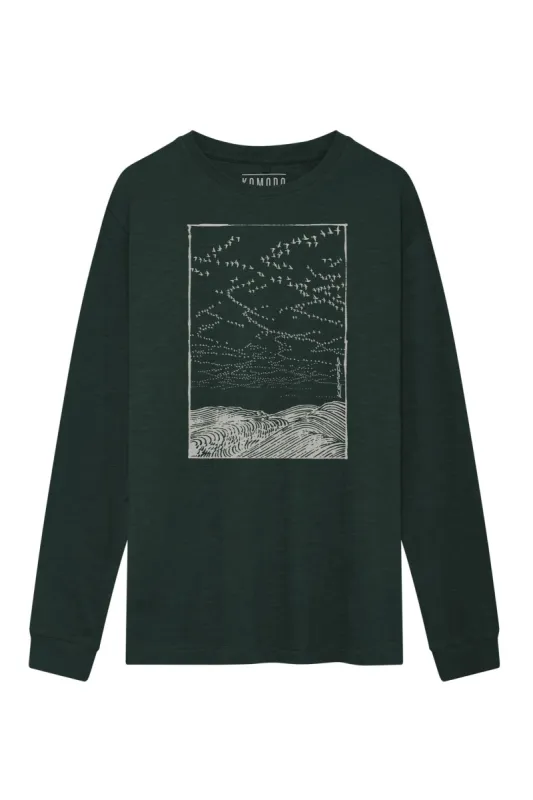MIGRATION - GOTS Organic Cotton Tee Green sold by Komodo Fashion